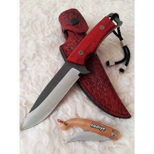 Paduk Ağacı Kabzeli - Doğa ve Avcı Bıçağı